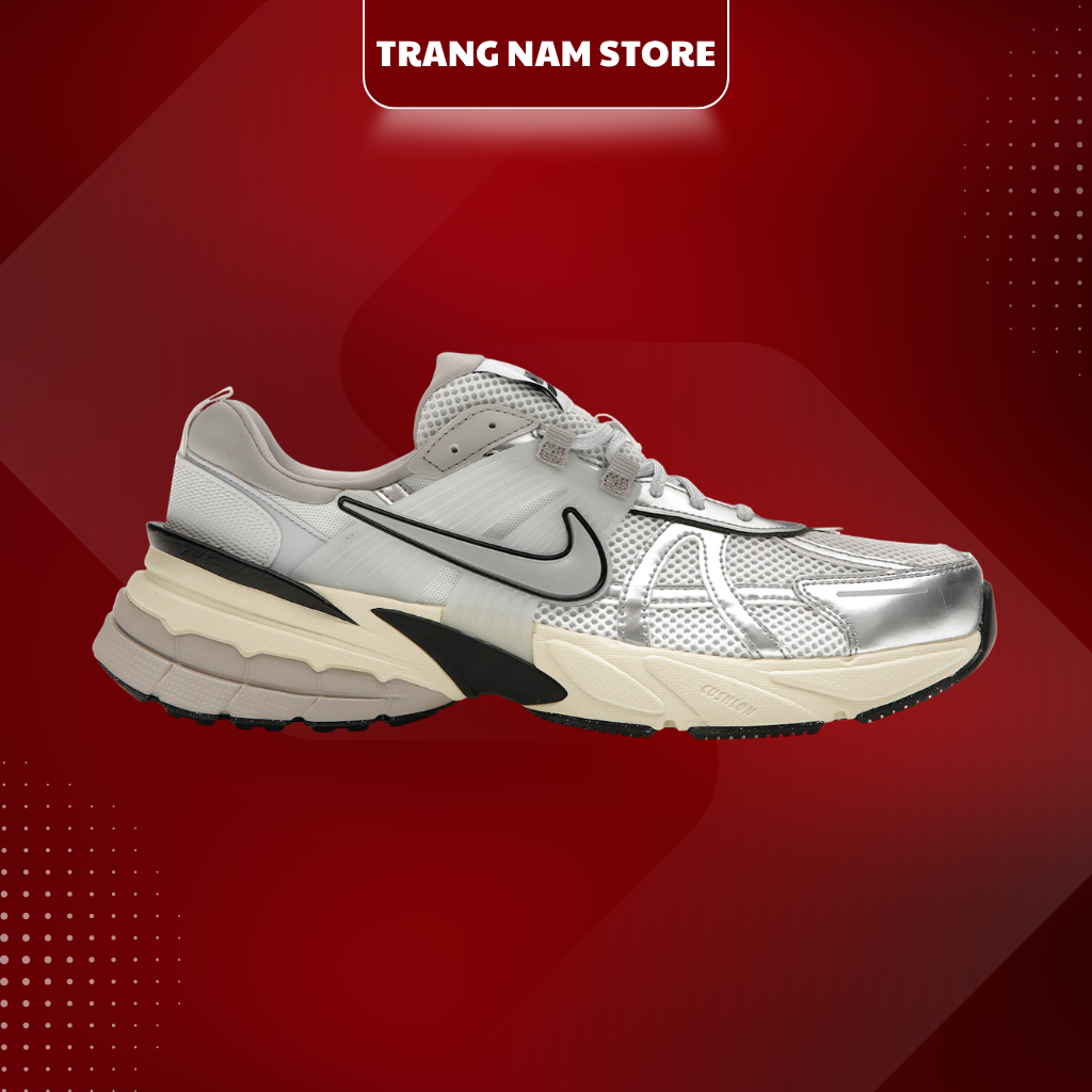 [ Chính Hãng ] Giày Nike V2K Run ‘Summit White Metallic Silver' Cực Êm Chân. Full Box