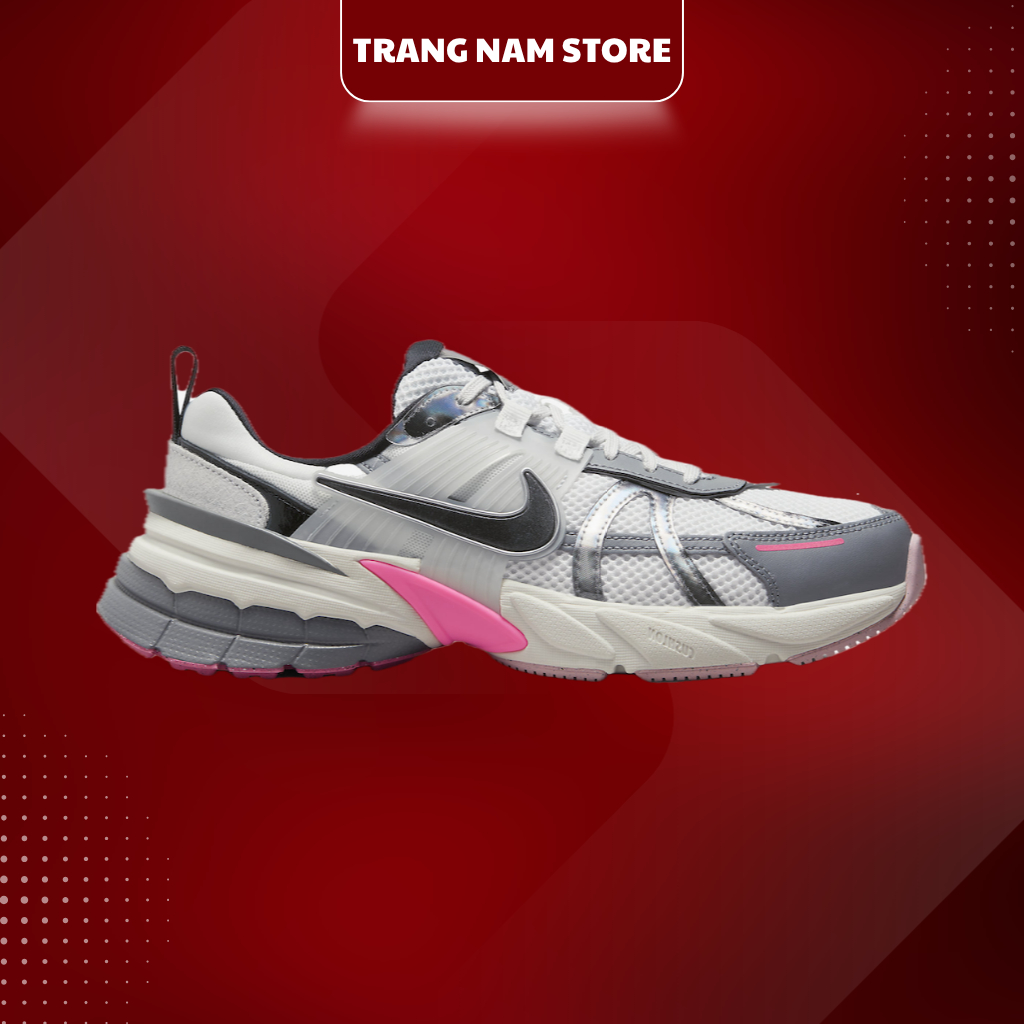 [ Chính Hãng ] Giày Nike V2K Run ‘Grey Pink’ Cực Êm Chân. Full Box