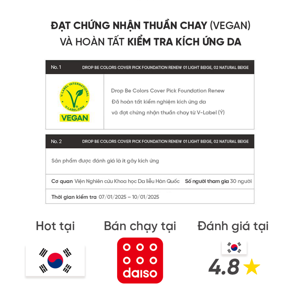 [Drop Be by THE SAEM] Kem nền thuần chay che phủ tốt bền màu lâu trôi Colors Cover Pick Foundation Renew 35g | BigBuy360 - bigbuy360.vn