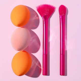 Bộ cọ trang điểm 2 cây kèm 3 mút Limited Edition Starlite Nights Brush 0107 Real Techniques