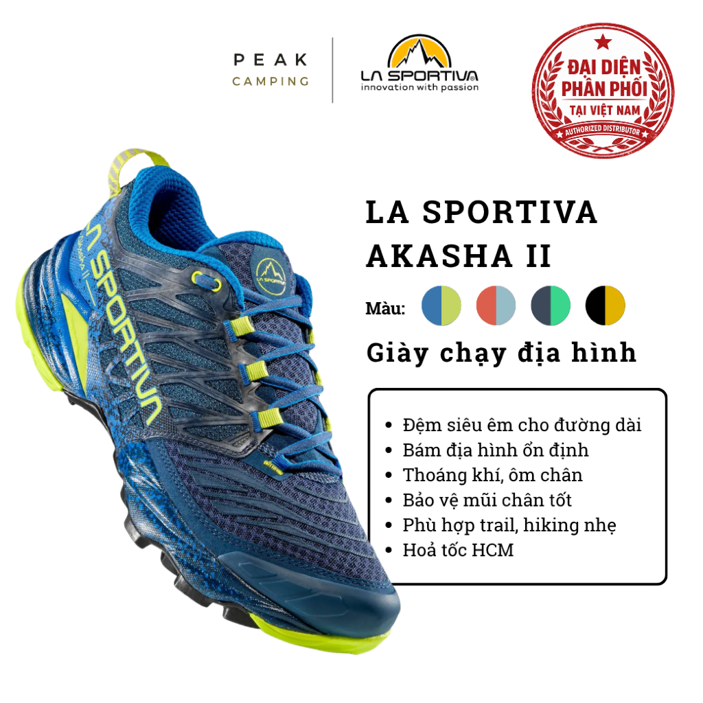 Giày Chạy Địa Hình La Sportiva Akasha II Trail Running Hiking Outdoor Ultra Trail