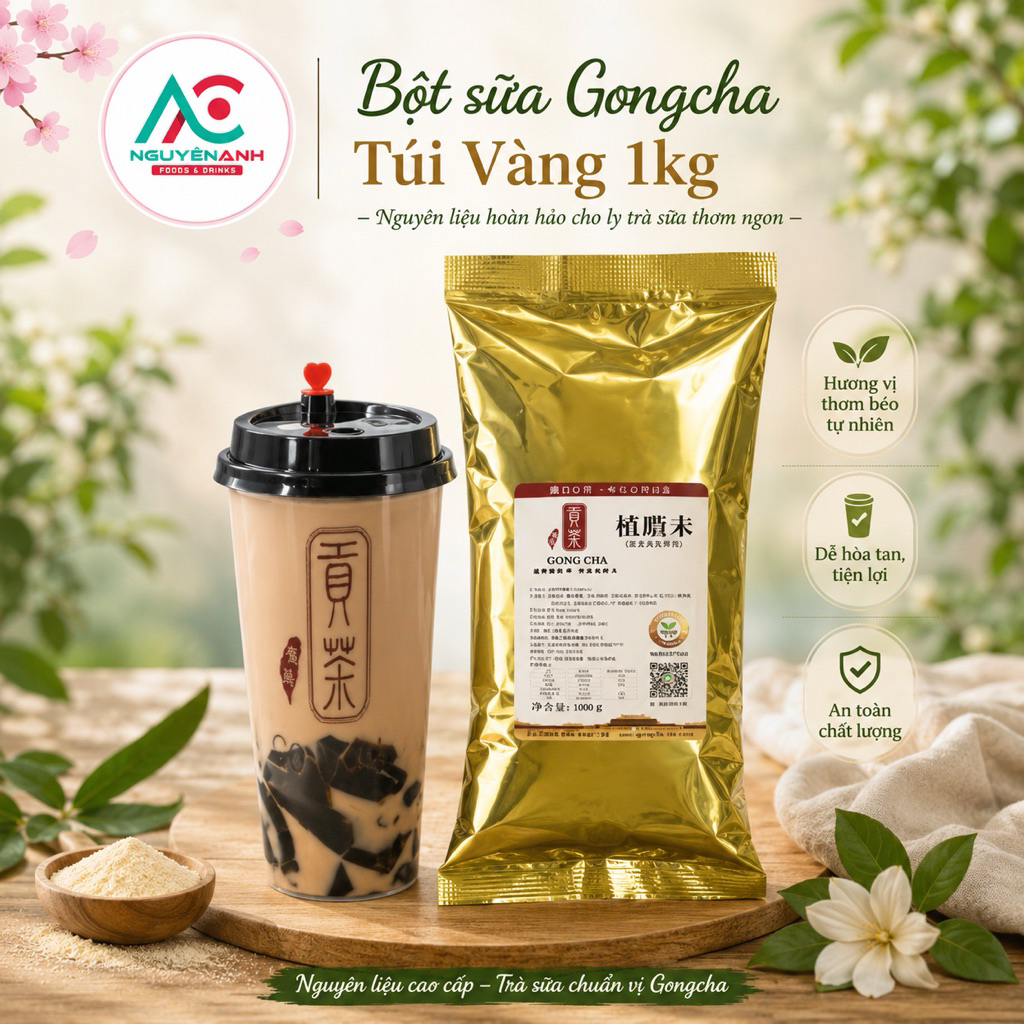Bột sữa Gongcha Túi vàng  béo ngậy 1kg
