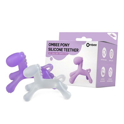 (QUÀ TẶNG KHÔNG BÁN) Gặm Nướu Ombee Pony Hình Ngựa Chất Liệu Silicone Siêu Mềm, Giảm Ngứa Hiệu Quả Cho Bé