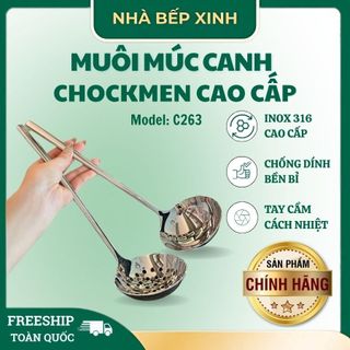 Muôi Múc Canh Chockmen Inox 316 Bền Bỉ Cao Cấp, Chống Dính Tốt Tay Cầm Cách Nhiệt - Nhà Bếp Xinh