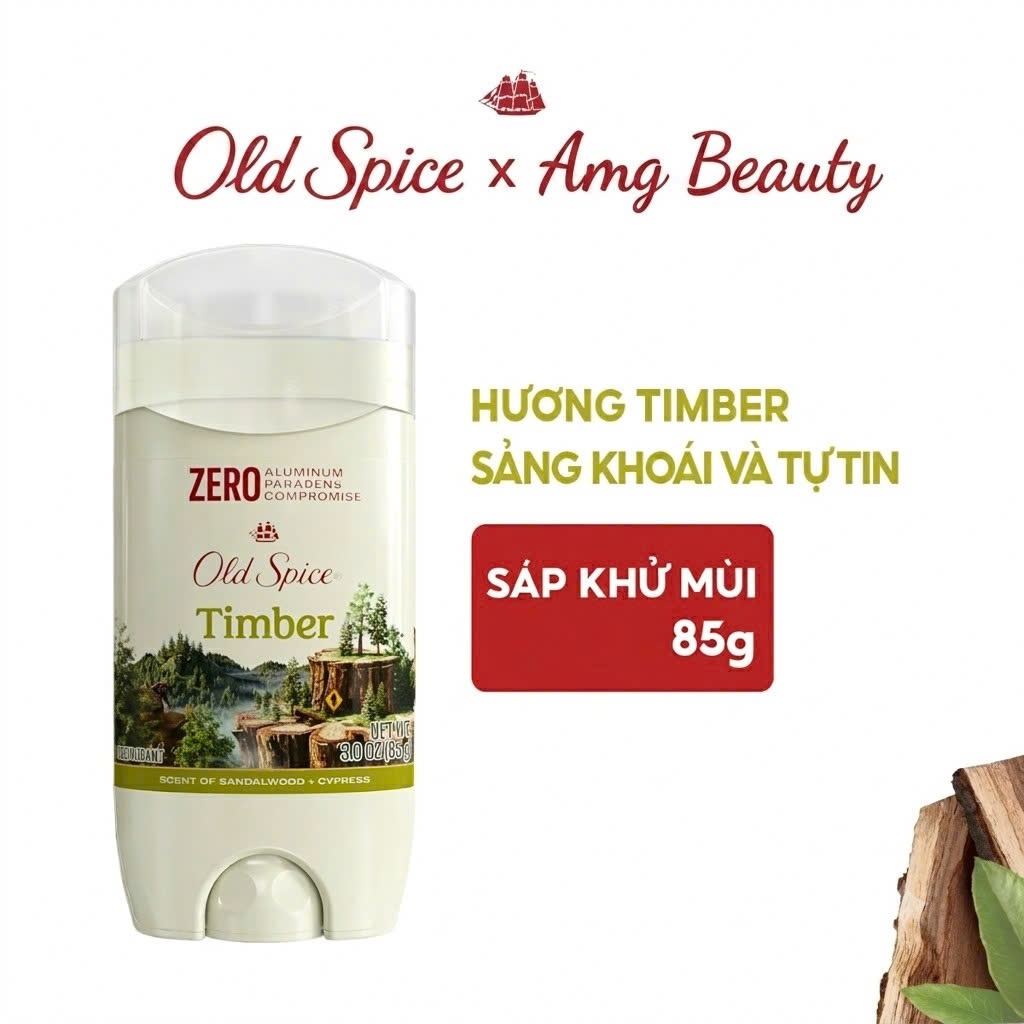 Sáp khử mùi Old Spice Timber Xanh 85g
