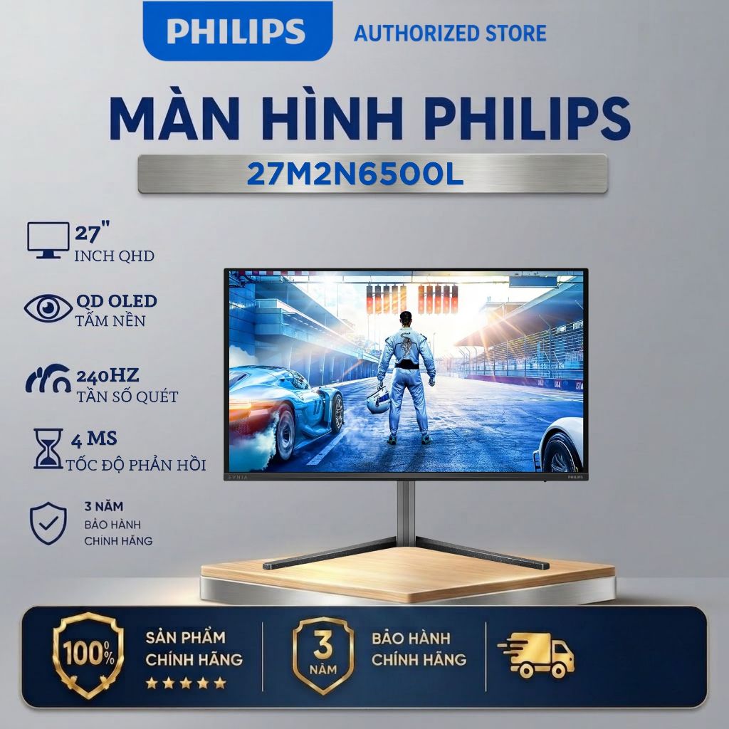 Màn hình QD-OLED Philips 27M2N6500L (26.5 inch/QHD/QD-OLED/240Hz/0.03ms)