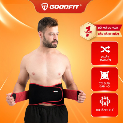 Đai lưng tập gym, đai lưng cột sống cao cấp GoodFit GF723WS