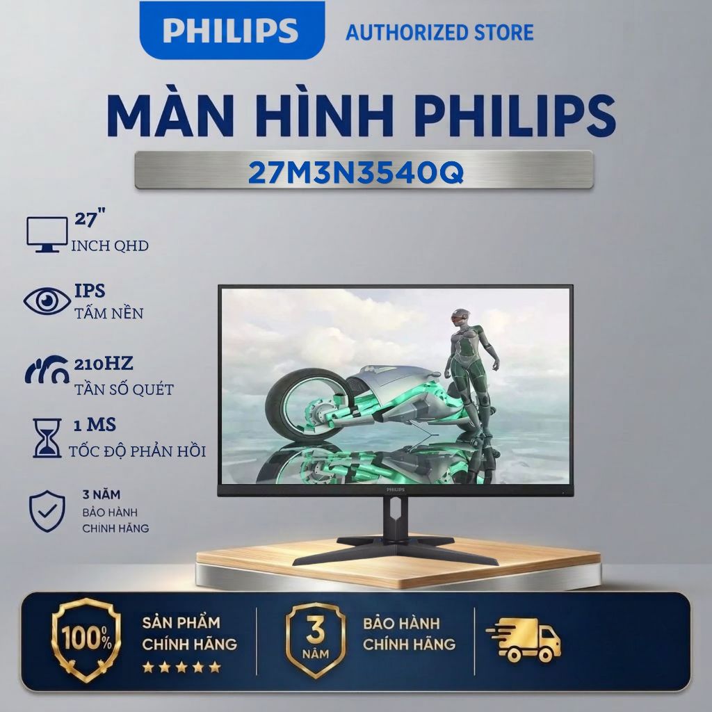 Màn hình Gaming Philips 27M3N3540Q/71 (27 inch - IPS - 2K - 144Hz (210HZ OC)- 1ms)