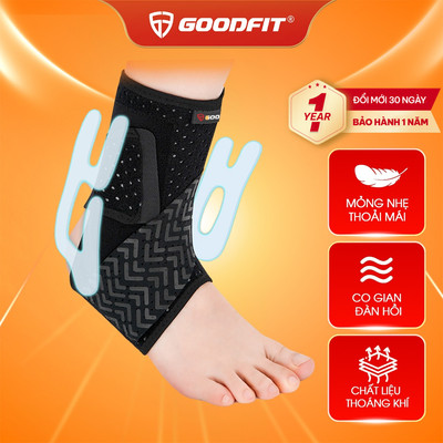 Băng quấn cổ chân GoodFit GF618A cao cấp, đai hỗ trợ mắt cá chân tập gym, thể thao, đạp xe, chạy bộ