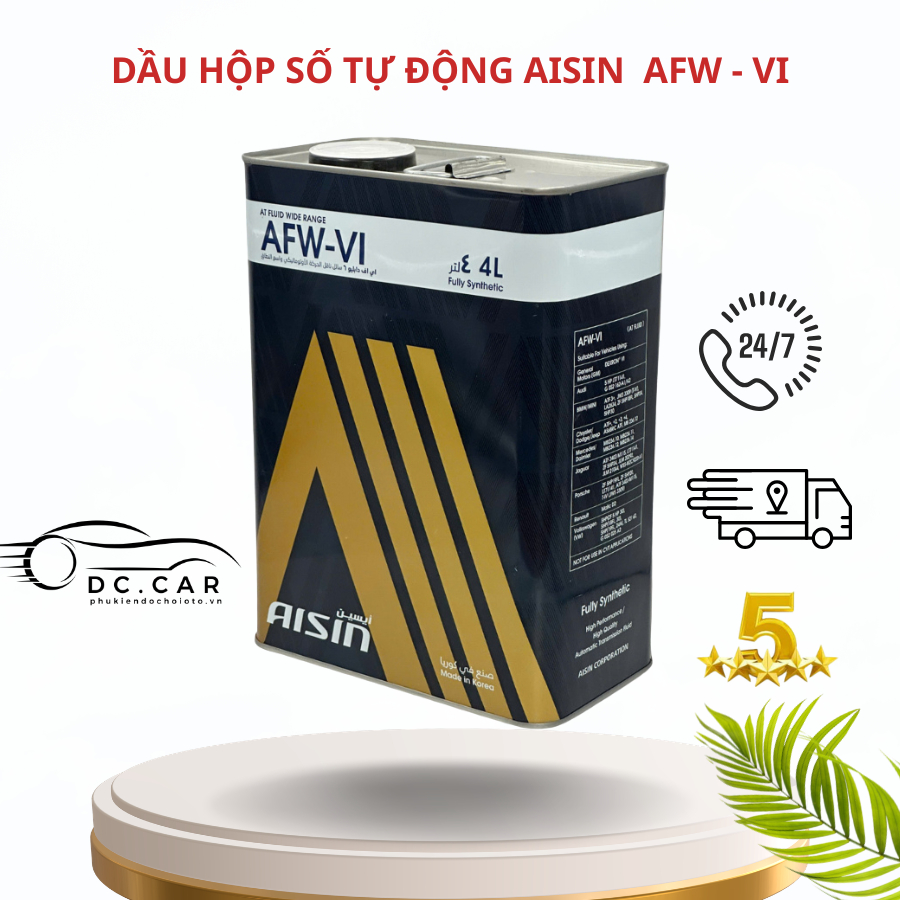 Dầu Hộp Số Tự Động AISIN AFW-VI (4 Lít) ATFDVI4SB giá tốt [ HÀNG CHÍNH HÃNG ]
