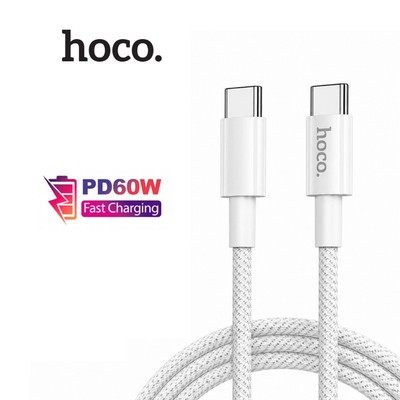 Cáp sạc nhanh hỗ trợ truyền dữ liệu Type-C to Type-C Hoco XM6 PD60W ,dây dù dùng cho 15 trở lên/Android dài 1m
