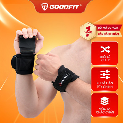 Dây quấn cổ tay tập Gym có móc nâng tạ GoodFit GF732LS
