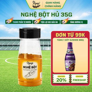 Nghệ bột tự nhiên vipep hũ nhựa 35g - gia vị vipep