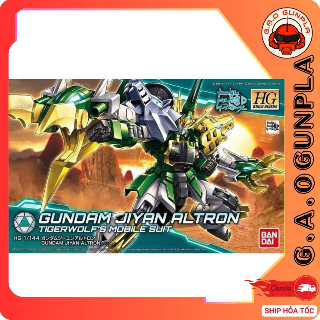 Mô hình lắp ráp Gundam Bandai HG 1/144 GUNDAM JIYAN ALTRON Chính hãng