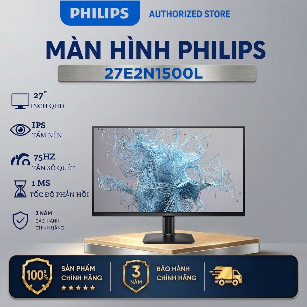 Màn hình Philips 27E2N1500L/71 ( 27 inch, 2K/QHD, 75Hz, IPS)