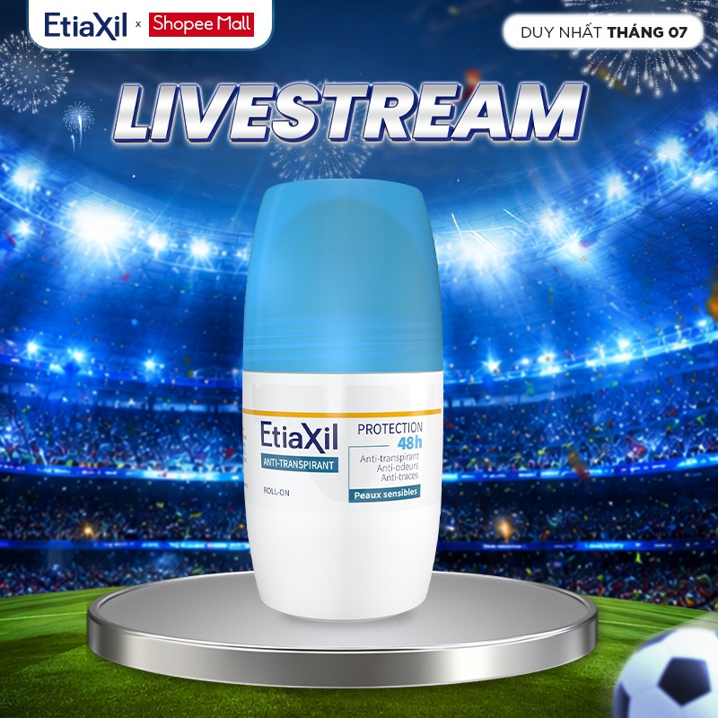 [ETIAXIL] Lăn Khử Mùi Etiaxil Bảo Vệ Kép Nắp Xanh 50ml