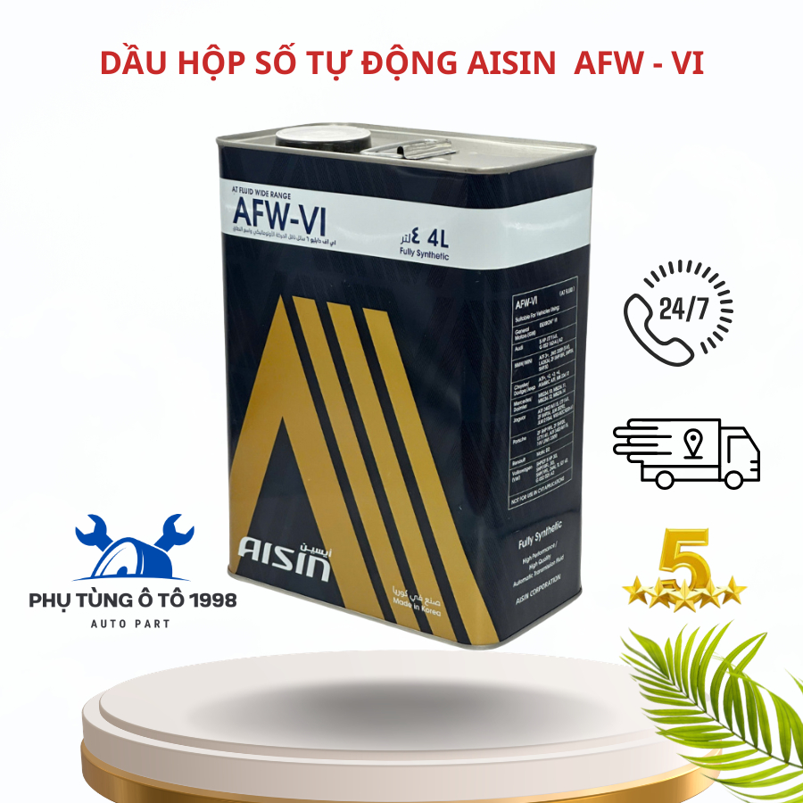 Dầu Hộp Số Tự Động AISIN AFW-VI (4 Lít) ATFDVI4SB [ NHẬP KHẨU CHÍNH HÃNG ]