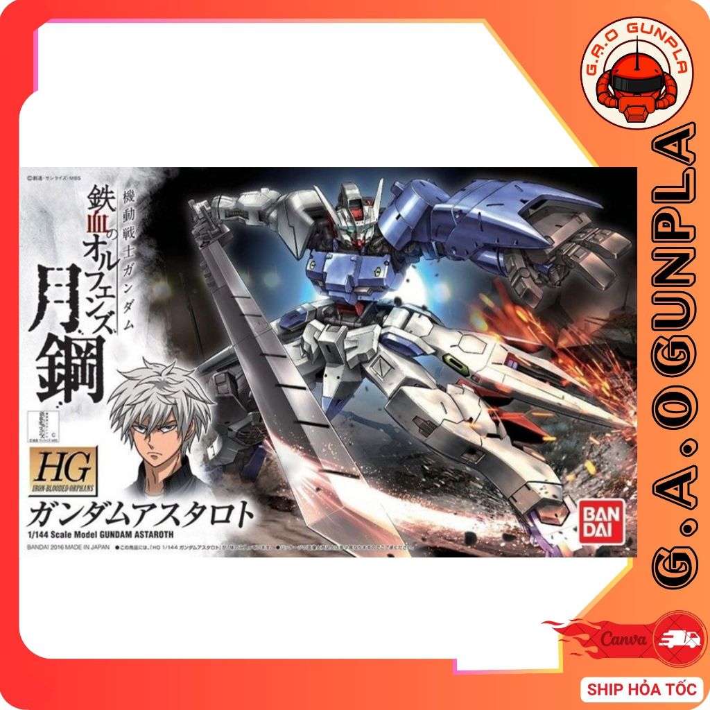 Mô hình lắp ráp Gundam Bandai chính hãng  HG 1/144 GUNDAM ASTAROTH