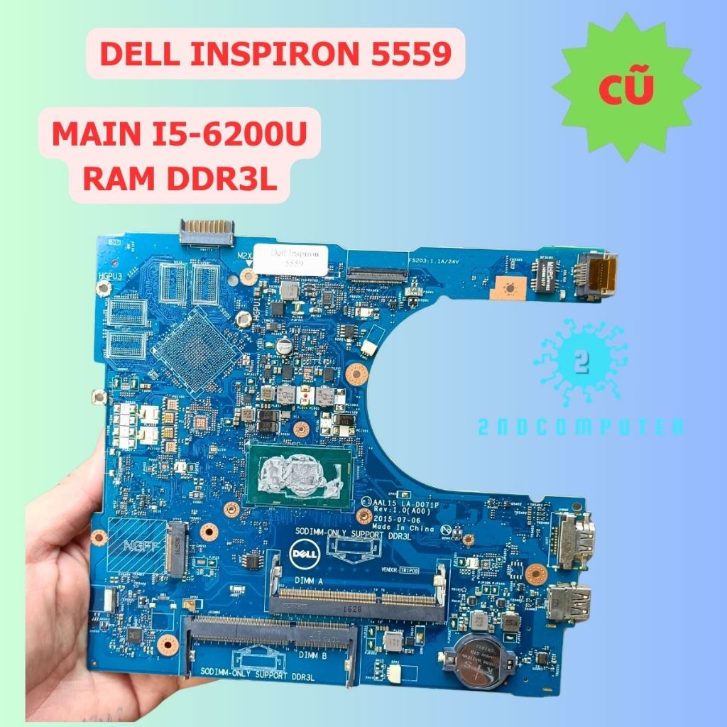Main dell inspiron 5559 i5 6200u