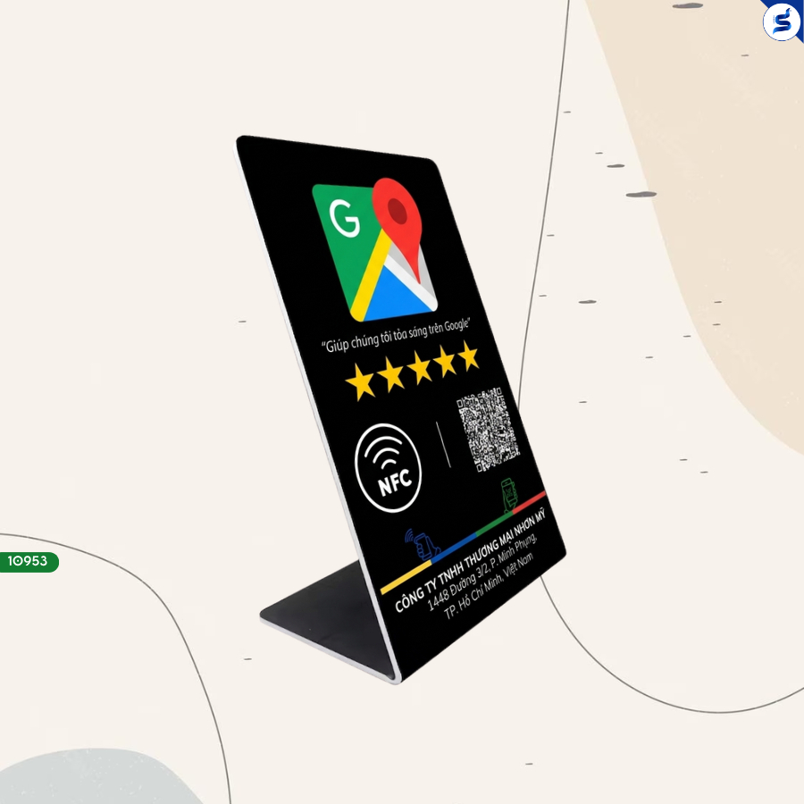 S10953 Thẻ NFC Google Maps 5 Sao, Giải Pháp “Chạm” Thông Minh