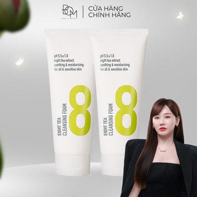 Bộ đôi 2 sữa rửa mặt 8 loại trà B.O.M Eight Tea Foam