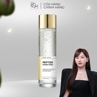 [HẾT HÀNG] Nước Cân Bằng Làm Sáng, Làm Mờ Nếp Nhăn B.O.M Peptide Power Toner - 150ML