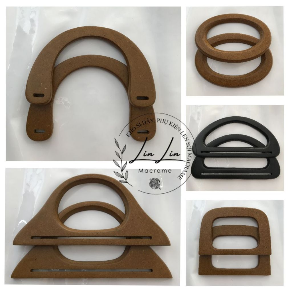 1 Cặp ( 2 cái) quai túi xách làm macrame, túi xách handmade phụ kiện macrame