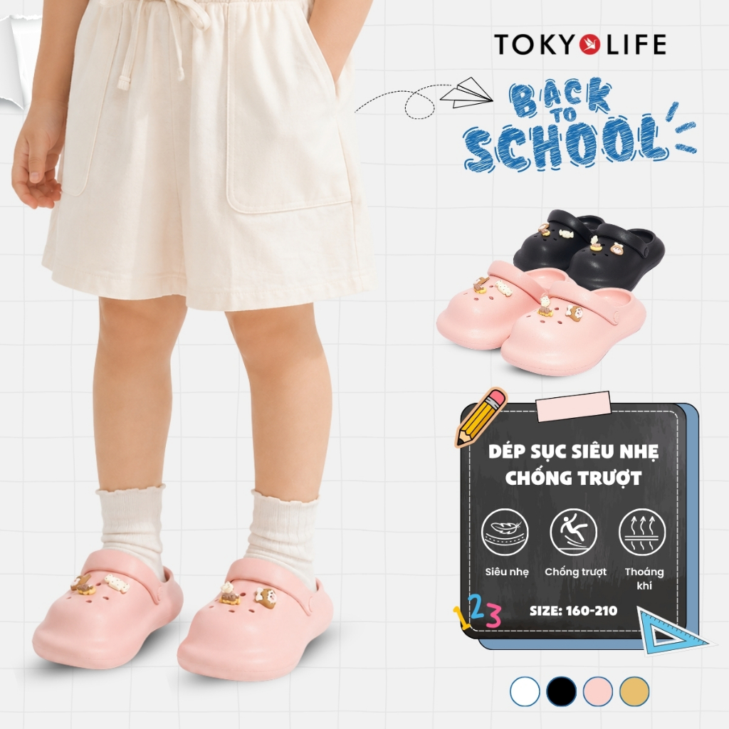 Dép sục cho bé TOKYOLIFE siêu nhẹ êm chân chống trượt dép cross trẻ em 40004247