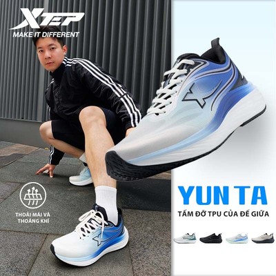 XTEP YUNTA Giày chạy nam mùa hè mẫu mới cho kỳ thi thể dục trung học, giày thể thao thoáng khí, giảm chấn, nhẹ để chạy