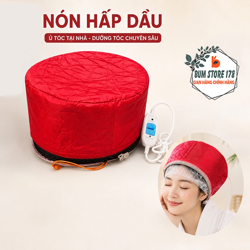 Mũ Hấp Tóc Nhiệt Ủ Tóc Cá Nhân Tại Nhà, Nón Hấp Dầu Chăm Sóc Tóc Hư Tổn Hỗ Trợ Kem Ủ Thẩm Thấu