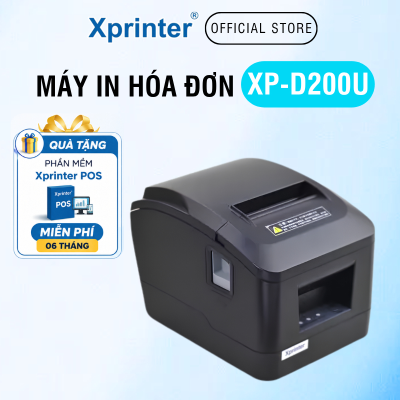 Máy In Bill Bán Hàng Xprinter XP-D200U Cho Cửa Hàng Siêu Thị