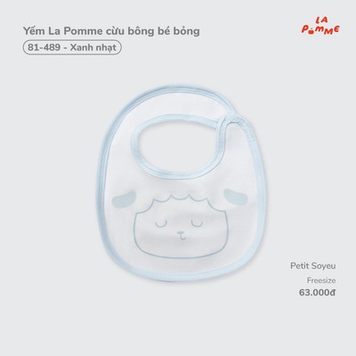 Yếm La Pomme cừu bông bé bỏng - Sợi Petit Soyeu thoáng mát - Bé trai/gái - Freesize