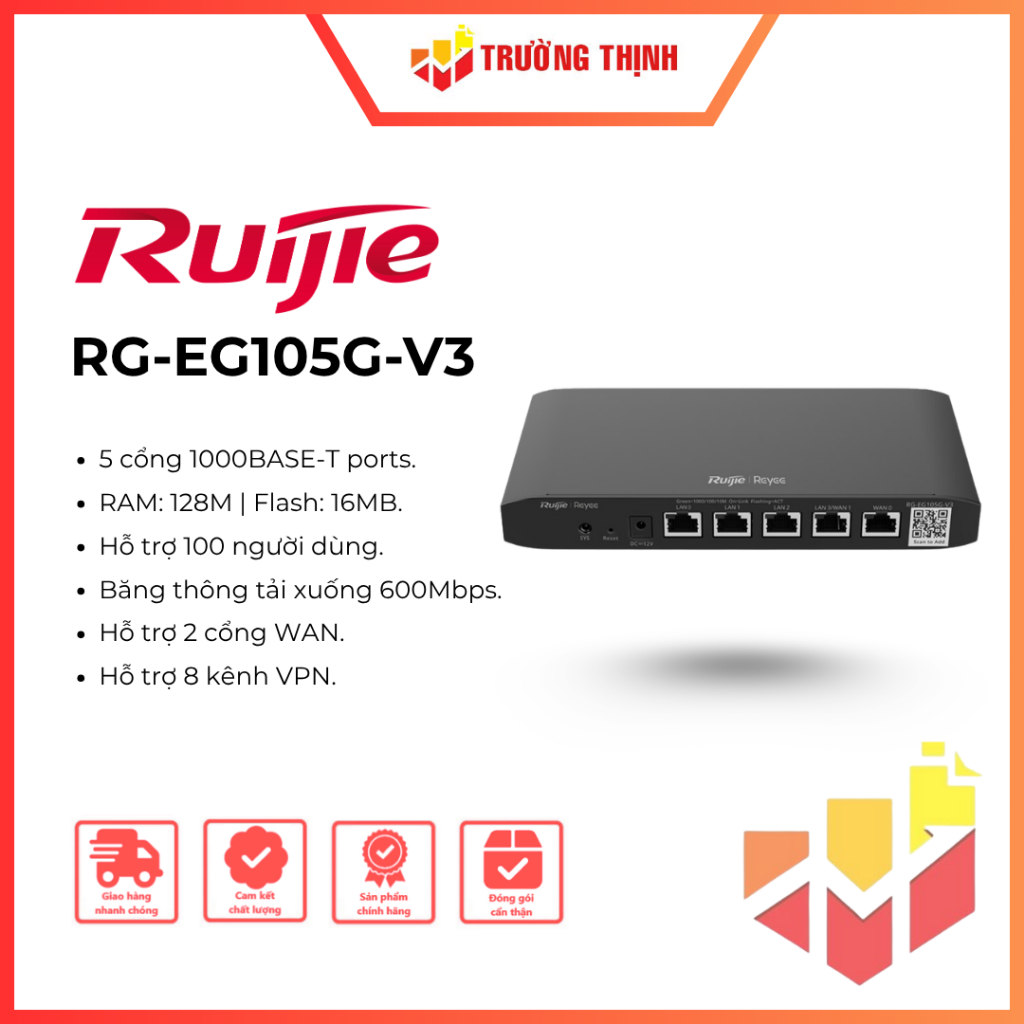 Thiết bị định tuyến Rujie RG-EG105G-V3