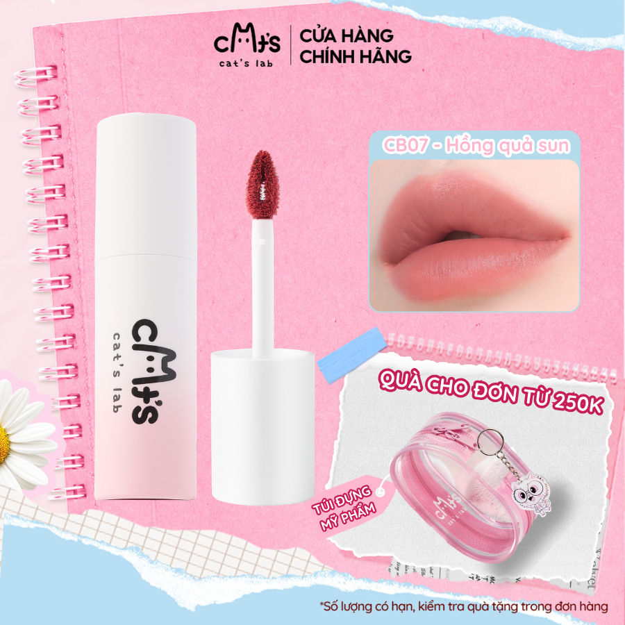 Son Kem Cat's Lab Blur Lip Velvet Chất Lì Mềm Mịn và Dễ Tán 2.5g