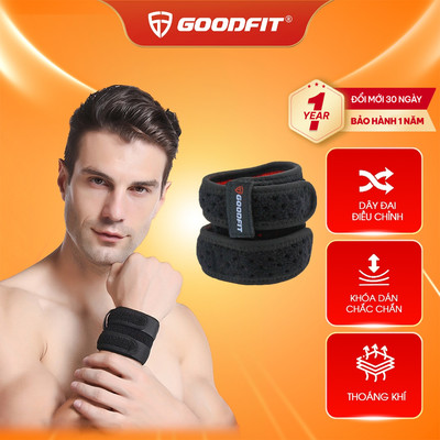 Băng cổ tay thể thao GoodFit GF309W hỗ trợ nâng tạ, chơi bóng chuyển, người bị đau khớp cổ tay