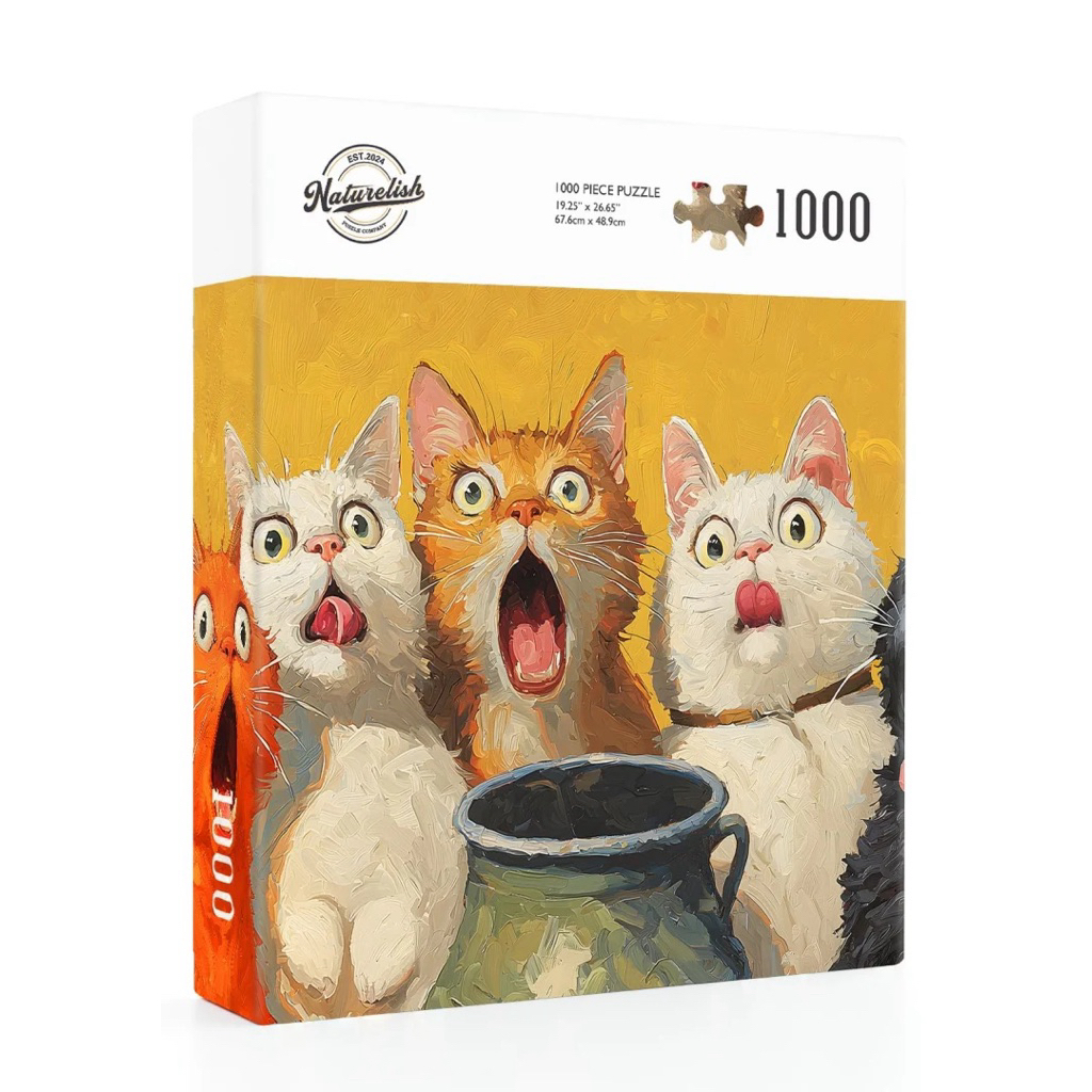 NATURELISH PUZZLE 1000pcs OIL PAINTING CAT