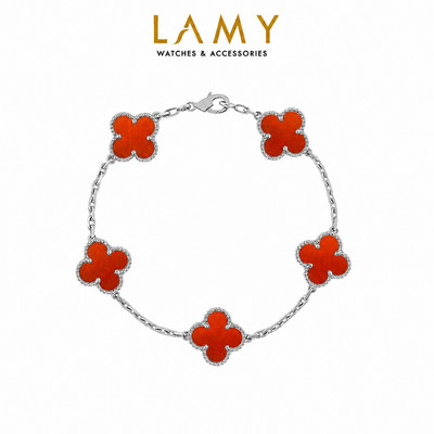 Vòng tay nam nữ LAMY Flower Clover Bracelet Silver 2265