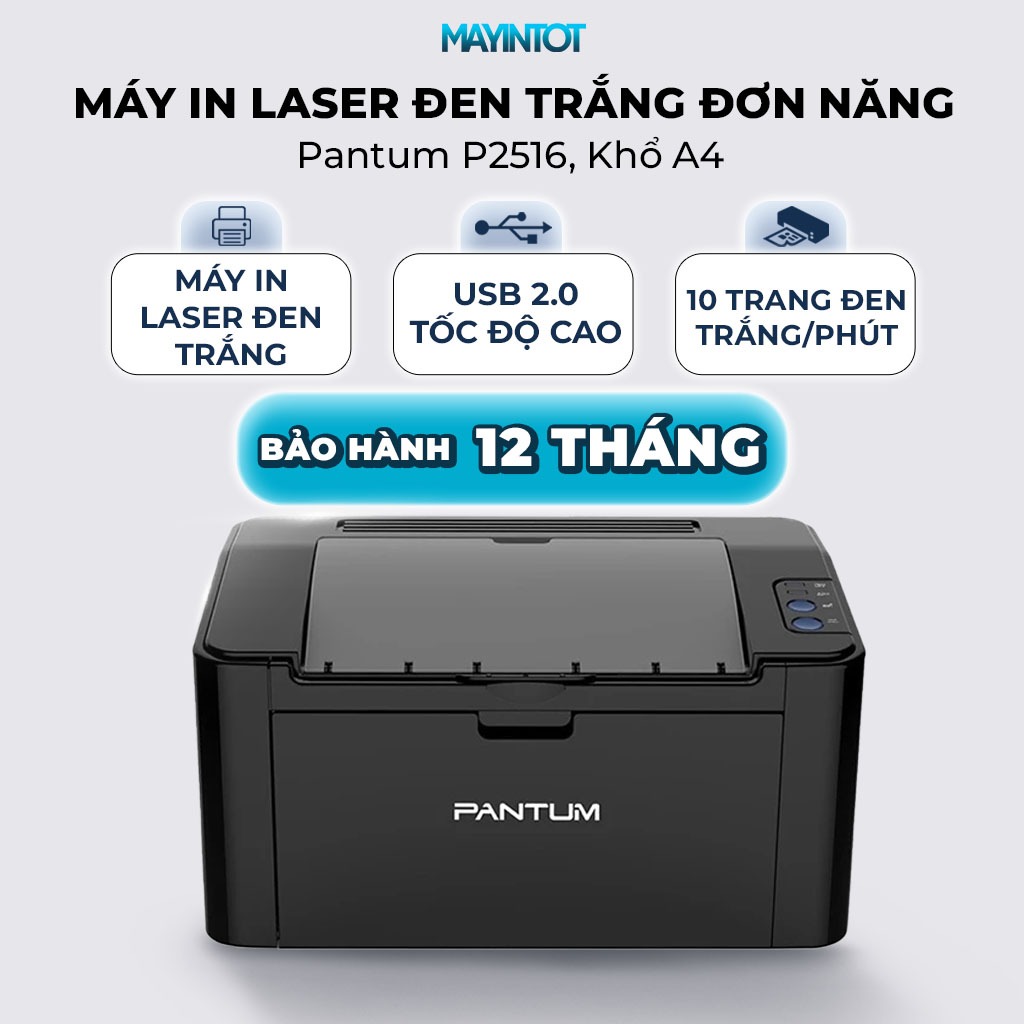 Máy In Laser Đen Trắng Đơn Năng Pantum P2516, Khổ A4 - Máy In Tốt