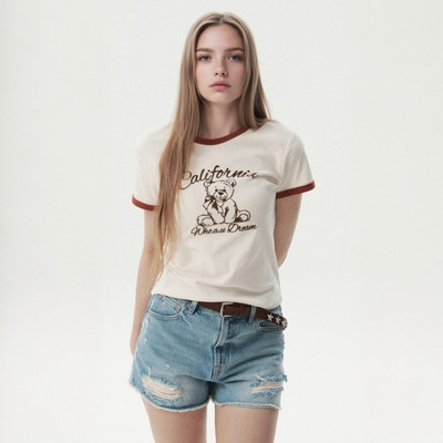 Áo Thun WHO.A.U Steve Graphic Ringer T-shirt[B]_WHRAGB753F