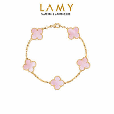 Vòng tay nam nữ LAMY Flower Clover Bracelet Gold 2266