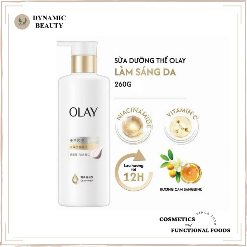 Kem dưỡng thể Olay whitening sáng da body với niacinamide & vitamin C 260g sữa dưỡng thể olay trắng 