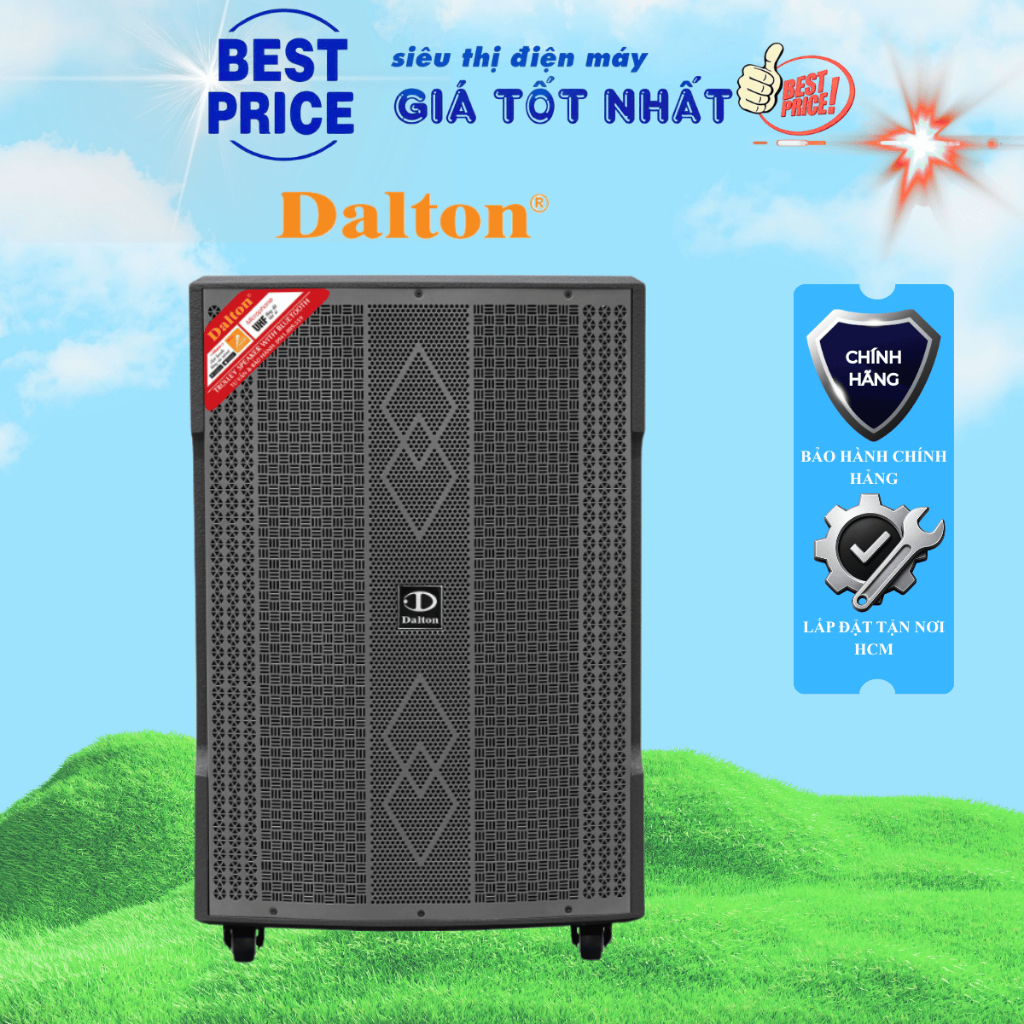 TS-18G800XP Loa Kéo Karaoke Dalton Bass 5 Tấc (18 inch) Công Suất 850W | Tặng 2 Micro | Chính Hãng