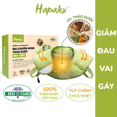 Đai Chườm Nóng Giảm Đau Cổ Vai Gáy Từ Thảo Dược, Massage Vai Gáy, Hỗ Trợ Thoái Hóa Đốt Sống Cổ, Lưu Thông Khí Huyết