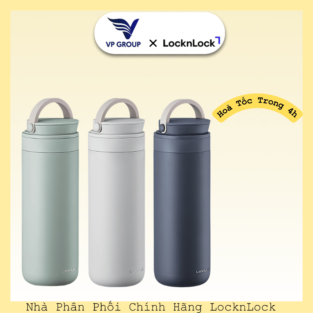 [CHÍNH HÃNG] Bình Giữ Nhiệt LocknLock Metro Two Way 475Ml - 3 Màu - LHC4274 (VPG)
