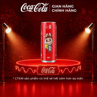 [QUÀ TẶNG KHÔNG BÁN] Lon Nước Ngọt Giải Khát Coca-Cola Labubu Vị Nguyên Bản Original 320m/Lon Sale 8.8_SP