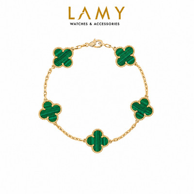 Vòng tay nam nữ LAMY Flower Clover Bracelet Gold 2266