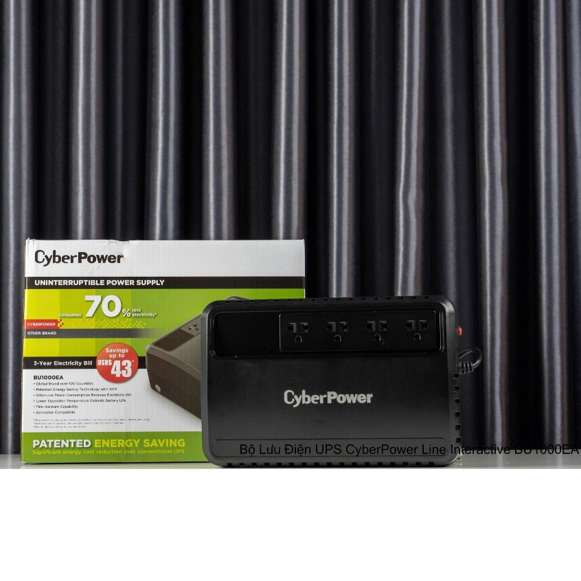 Bộ Lưu Điện UPS Offline CyberPower BU600E (360W-600VA) - New Fullbox Bảo Hành 2 Năm