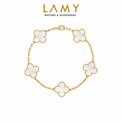 Vòng tay nam nữ LAMY Flower Clover Bracelet Gold 2266