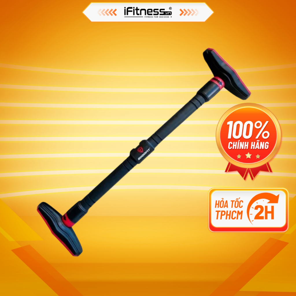 Xà đơn gắn cửa, treo tường chính hãng Goodfit GF201PU