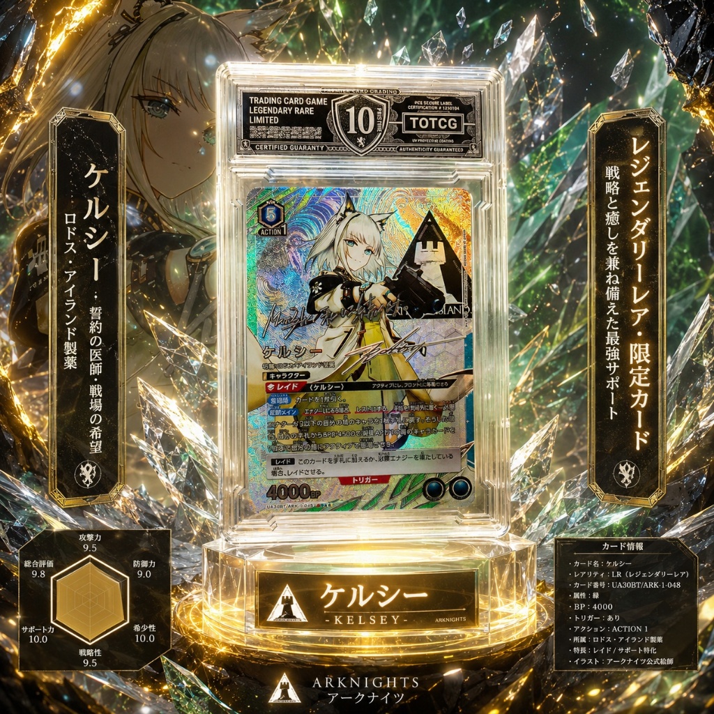 Thẻ Slab Union Arena Arknights Kaltsit Grading 10 Gem Mint NF 9 PSA